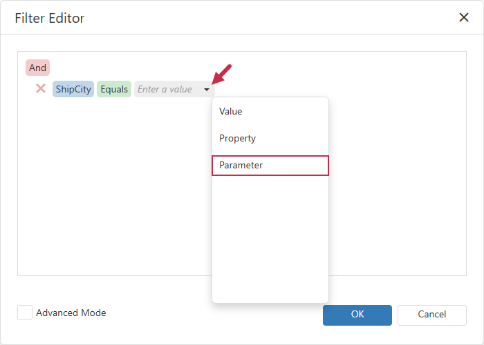Report Filter String - Filter Criteria