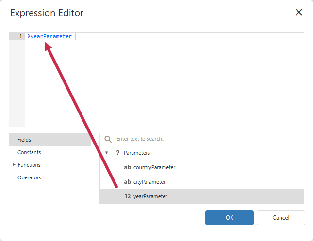 Data Source Settings - Expression
