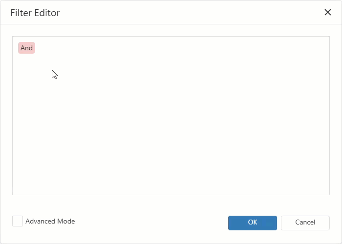 Report Filter String - Add Filter Condition