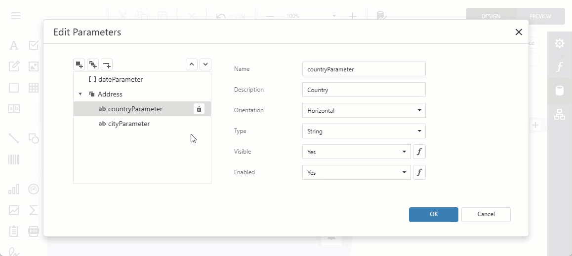 Rearrange Parameters