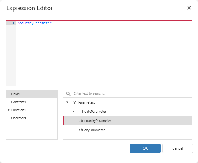 Query Builder - Expression Builder