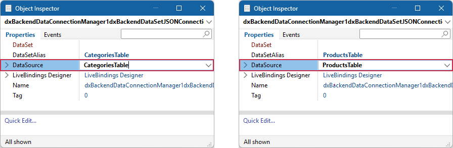 VCL Reports: Bind Configured Data Source Components to Dataset Links