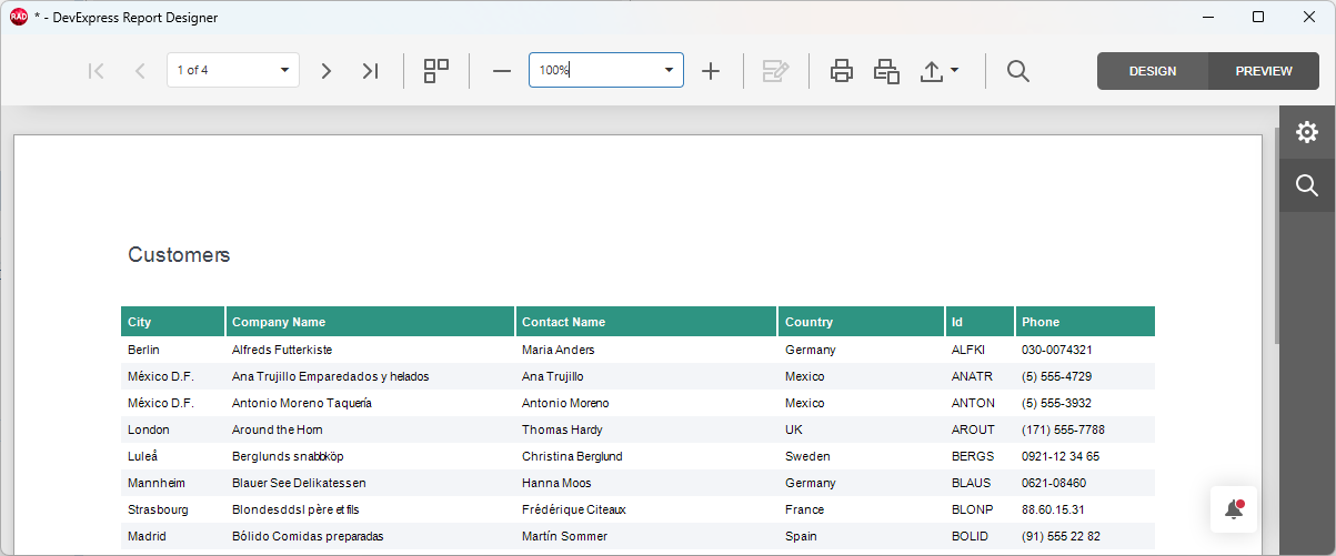 VCL Reports: Report Preview