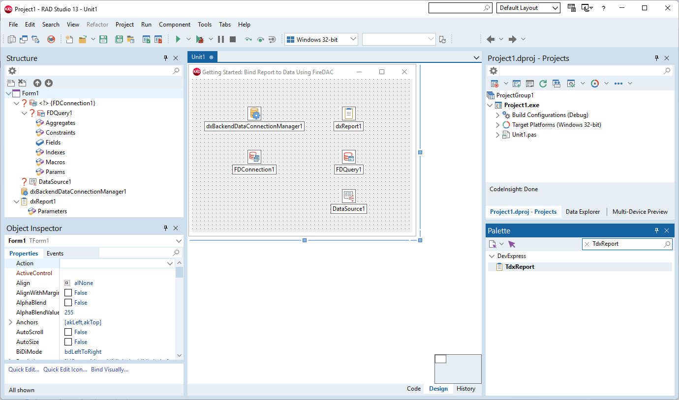 VCL Reports: A Form with Required Components