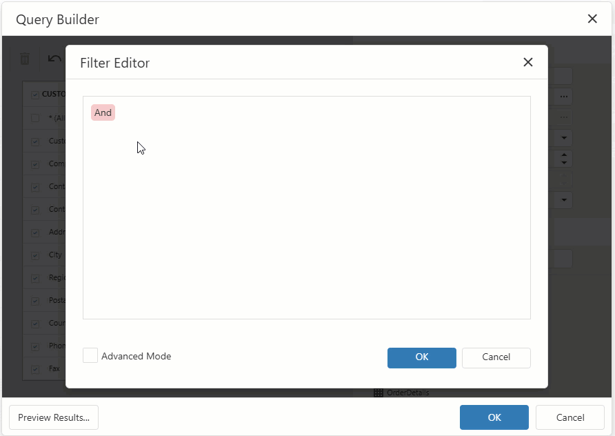 VCL Reports: Filter Editor — Create a SQL Query Parameter