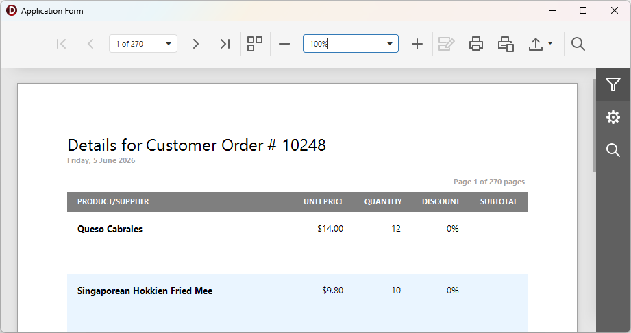VCL Reports: Run and Test the Generated App