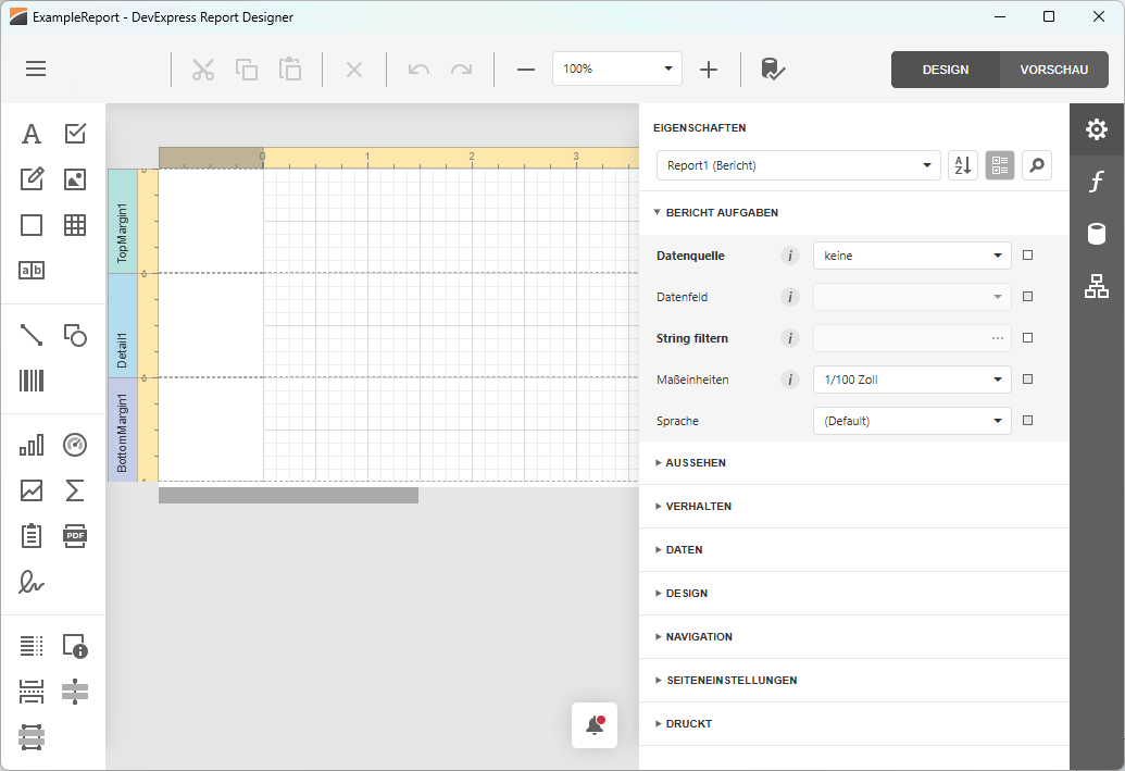 VCL Reports: GitHub Example — Report Designer UI Localization