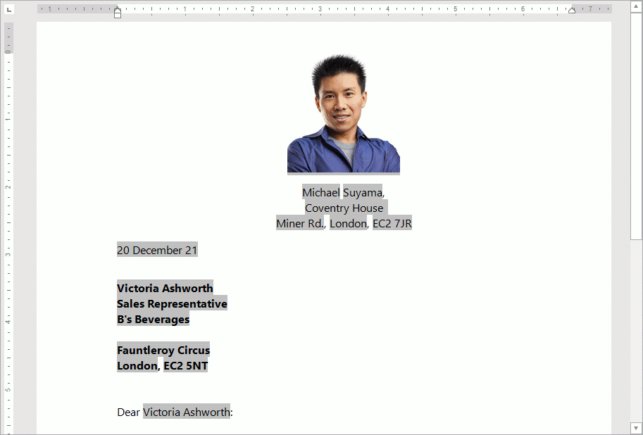 VCL Rich Edit: Template Content Example