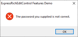 VCL Rich Edit: An Incorrect Password Error