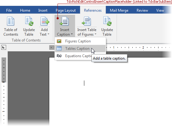 VCL Rich Edit Control: An Insert Caption Placeholder Operation Example