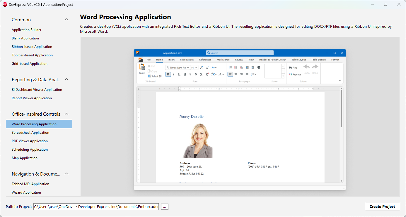VCL Rich Edit: The "Word Processing Application" Template