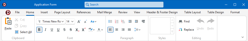 VCL Rich Edit: The Generated Ribbon UI