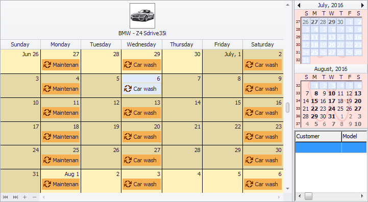 VCL Scheduler: The Month View