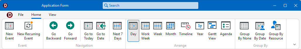 VCL Scheduler: The Generated Ribbon UI
