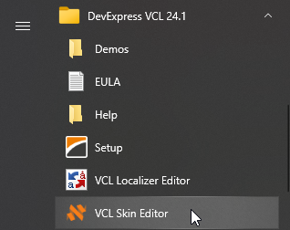 VCL Skin Library: Run VCL Skin Editor