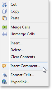 A Cell Context Menu