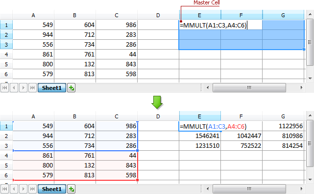 A Multi-Cell Array Formula Expression