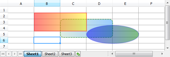 Floating Shape Containers