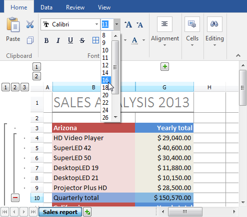 VCL SpreadSheet: A Combo Box