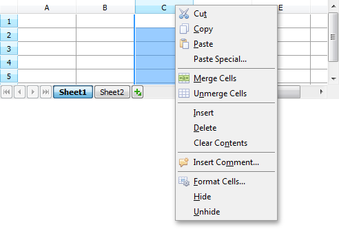 Working with Rows and Columns VCL DevExpress Documentation