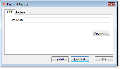 VCL SpreadSheet: The Find and Replace Dialog - Find