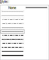 Line Style Settings