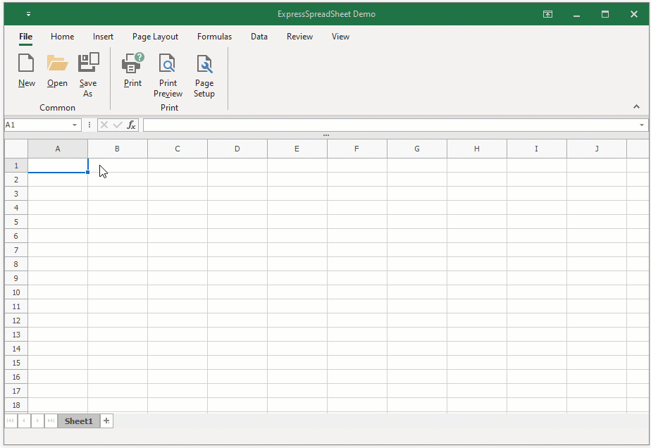 Ready-to-use Ribbon UI for the Spreadsheet Control