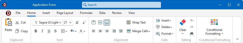 VCL Spreadsheet: The Generated Ribbon UI
