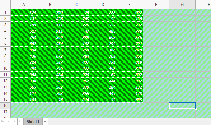 VCL SpreadSheet: A Cell Population and Style Customization Example