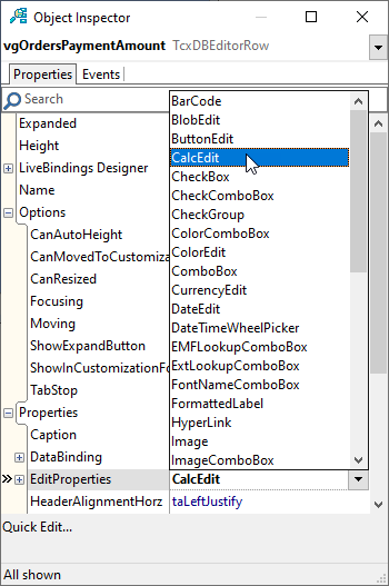 VCL Vertical Grid: An In-Place Editor List in the Object Inspector