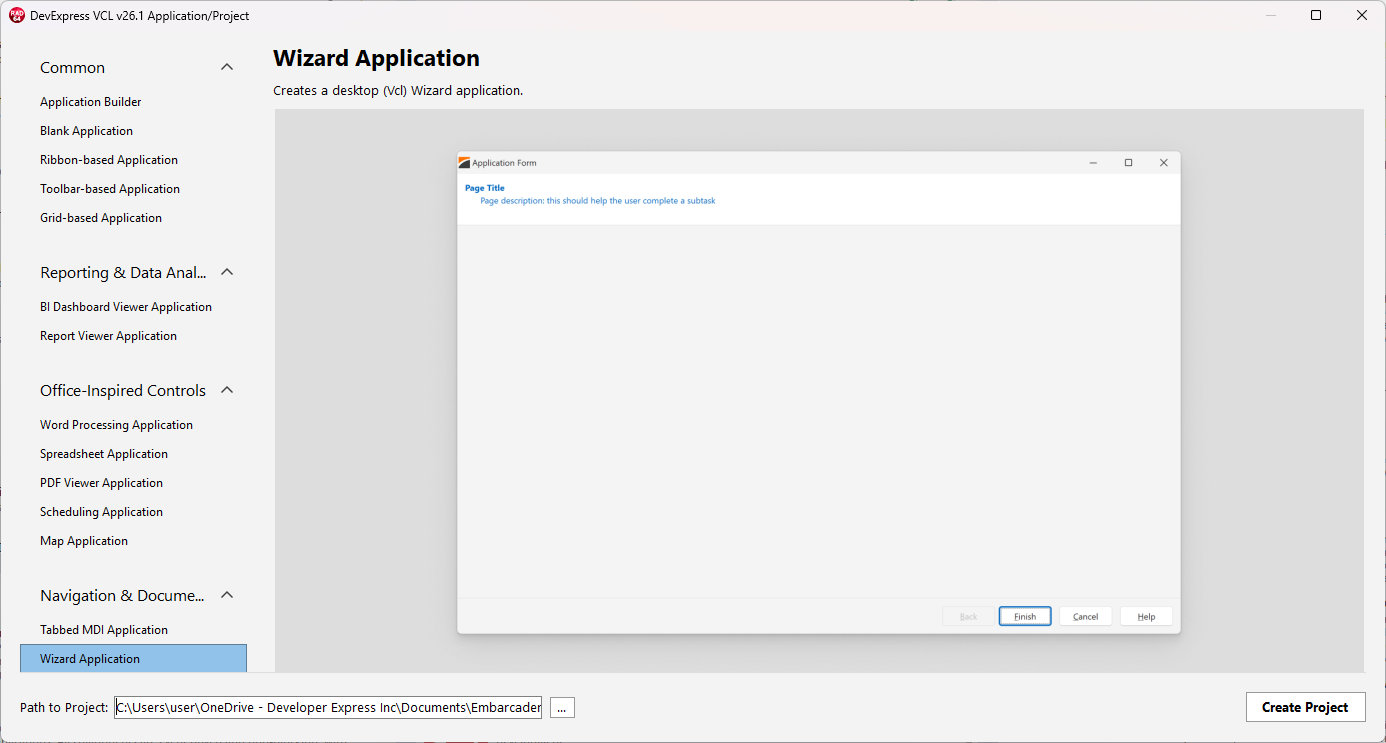 VCL Wizard Control — A Wizard Application Template