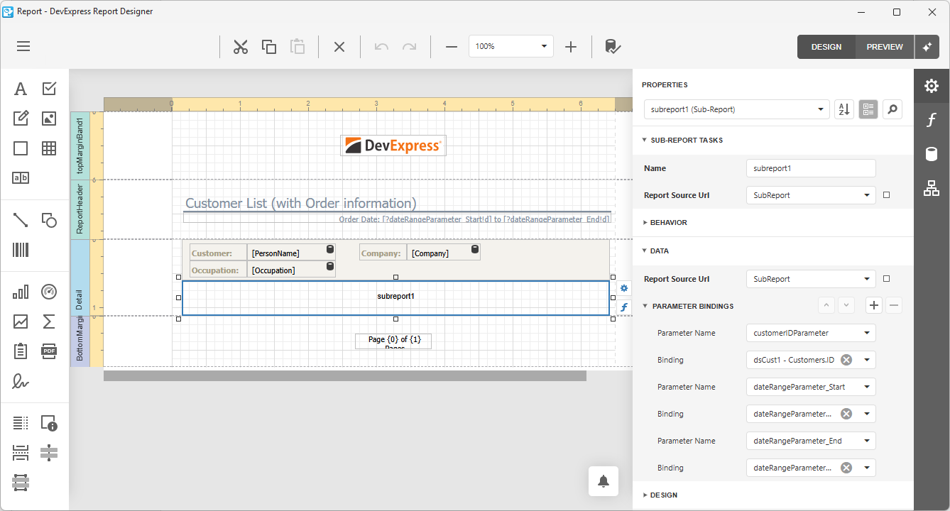 VCL Reports: Subreport Example