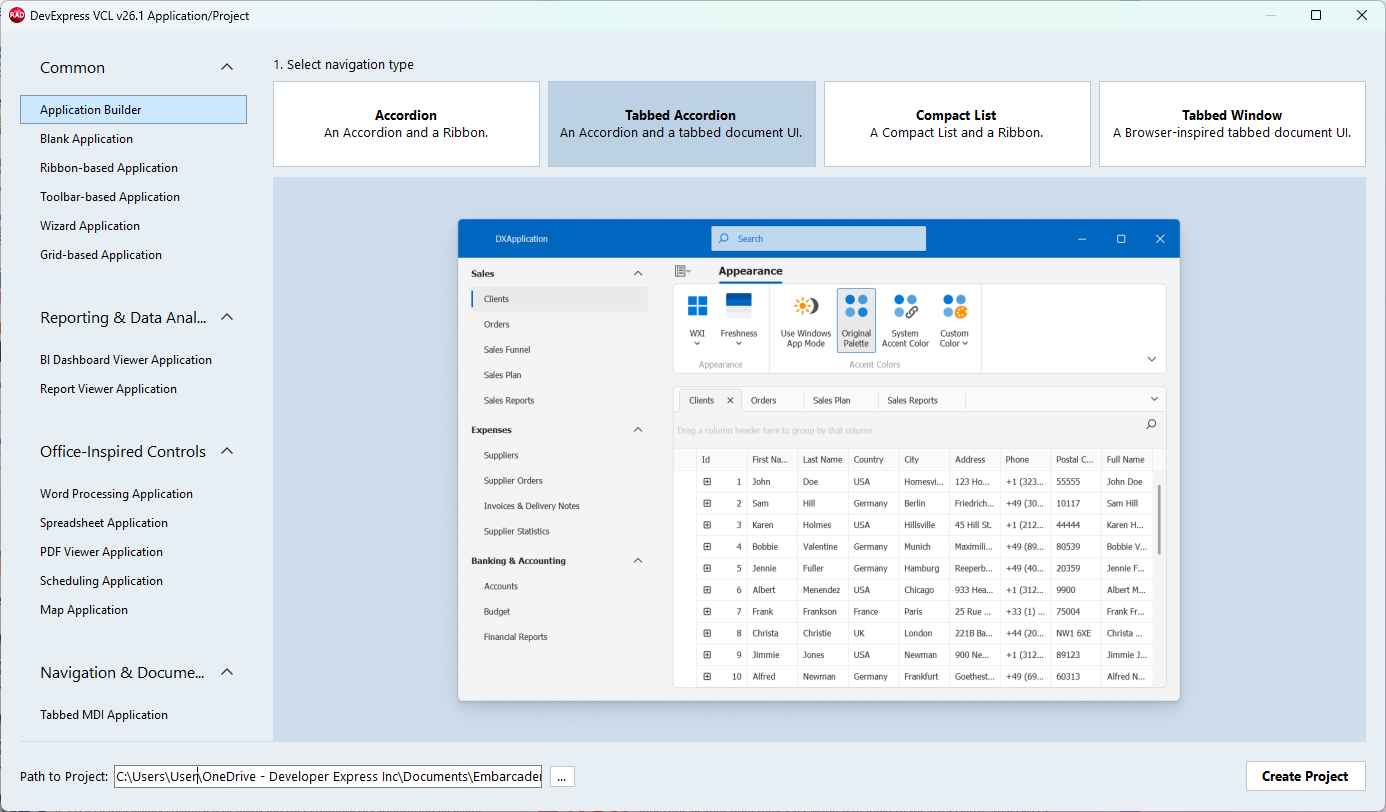 VCL Template Kit — App Builder