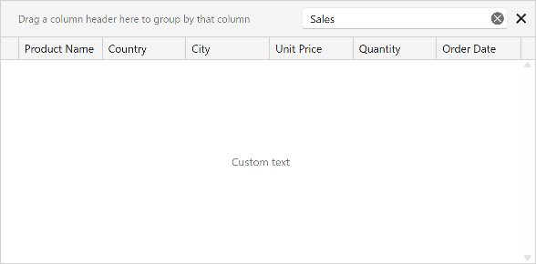 DataViewBase - Custom Empty Text