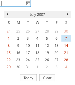 DateEdit - DefaultDateTime in Calendar