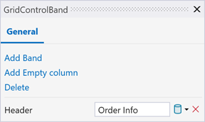 Data Grid - Create Child Columns Quick Actions