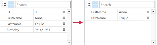 Property Grid - Filter Criteria