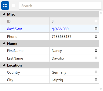 WPF Property Grid - Row Style