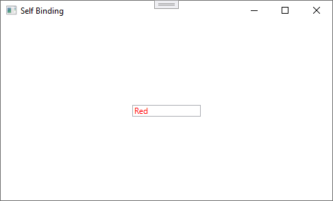 WPF Binding - Self Binding