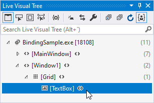 WPF Binding - Live Visual Tree