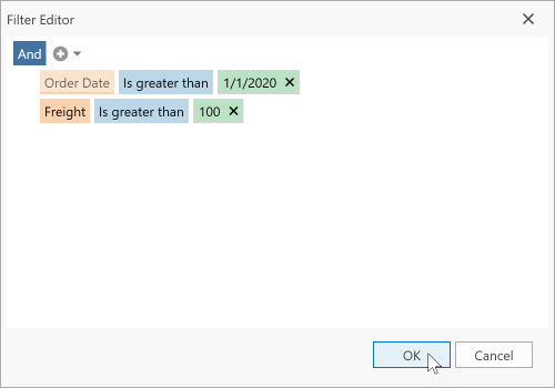 GridControl Tutorial Filter Settings