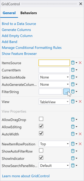 GridControl Tutorial Filter Editor