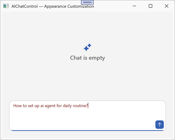 Input Area Foreground - WPF AIChatControl, DevExpress