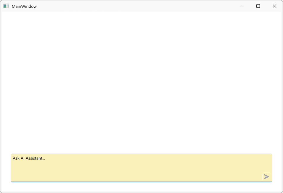 Input Area Background - WPF AIChatControl, DevExpress