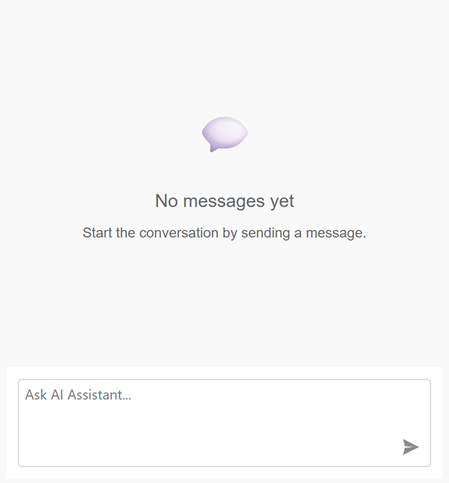 Customize Empty Area - WPF AI Chat, DevExpress