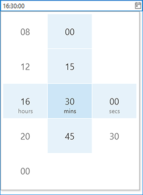 DateEditPickerStyleSettings - MinuteStep