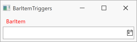 Bars - ItemTrigger Binding property