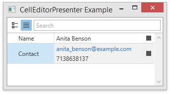 CellEditorPresenter Example