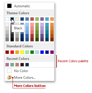 More Colors Button | WPF Controls | DevExpress Documentation