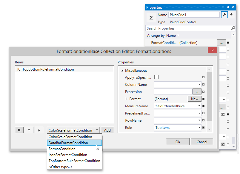 Conditional Formatting - Format Condition Editor